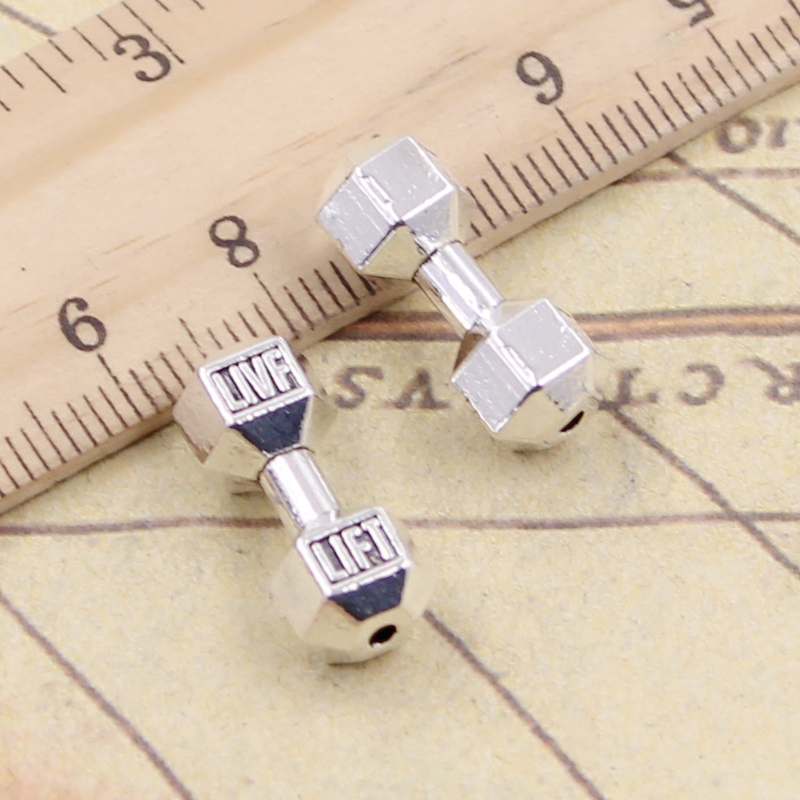 Sports Equipment Photos - 10pcs Charms Fitness Equipment Dumbbell Bead