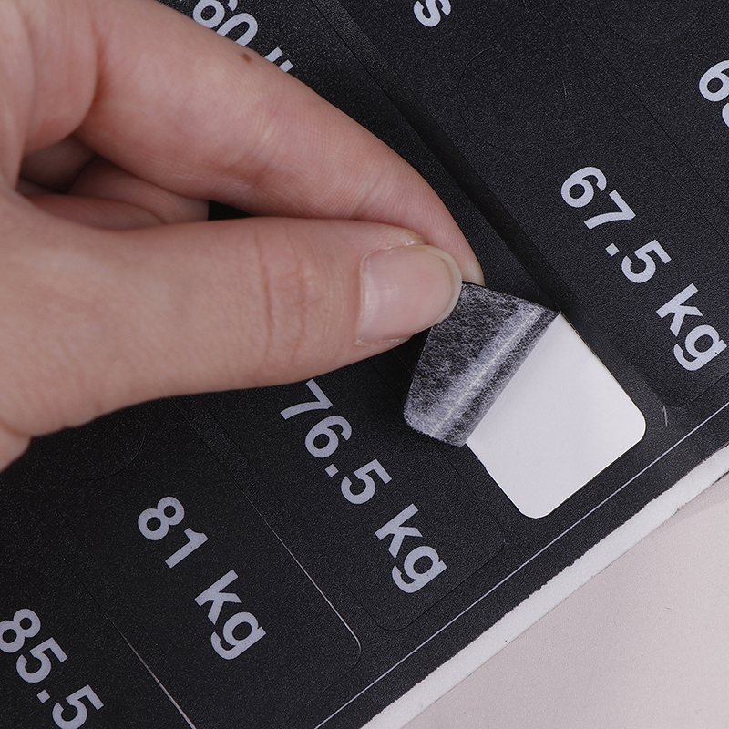 Sports Equipment Website - Weight Stack Labels 4.5kg To 150kg