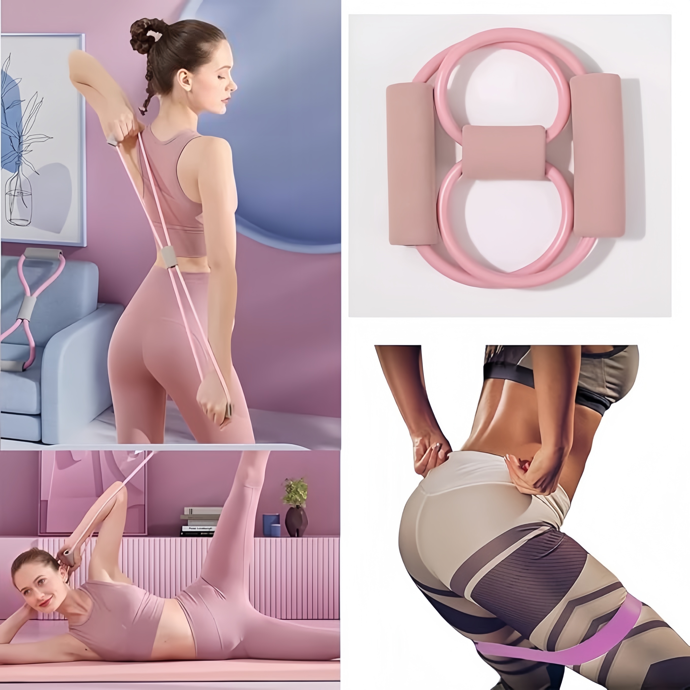 10-Piece Pilates Loops Yoga Ki - đánh giá và giá Sports Equipment Pictures