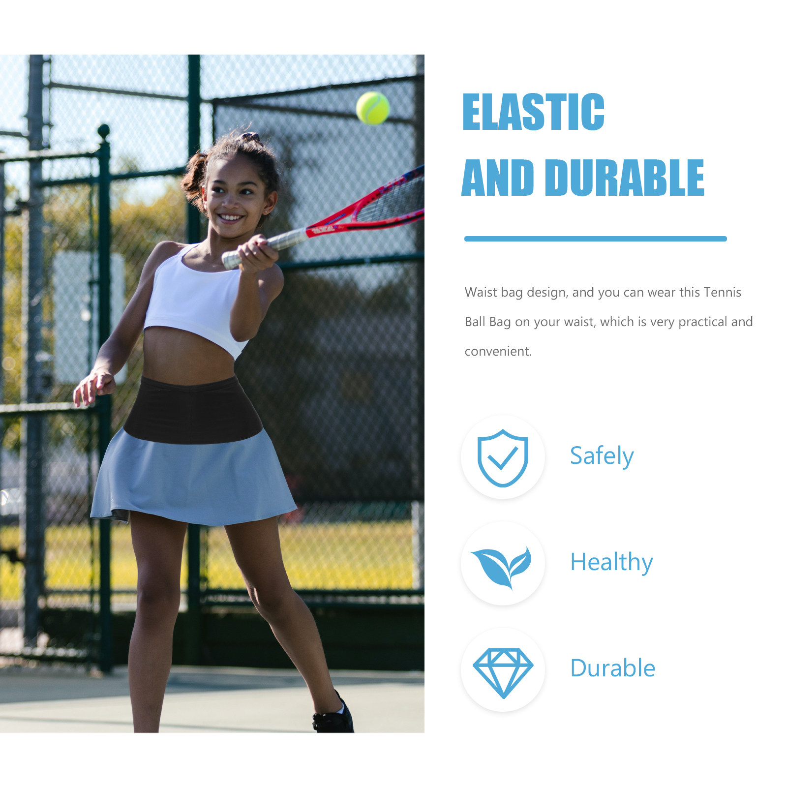 Tennis Ball Waist Bag Reusable - đánh giá và giá Sports Equipment Golf