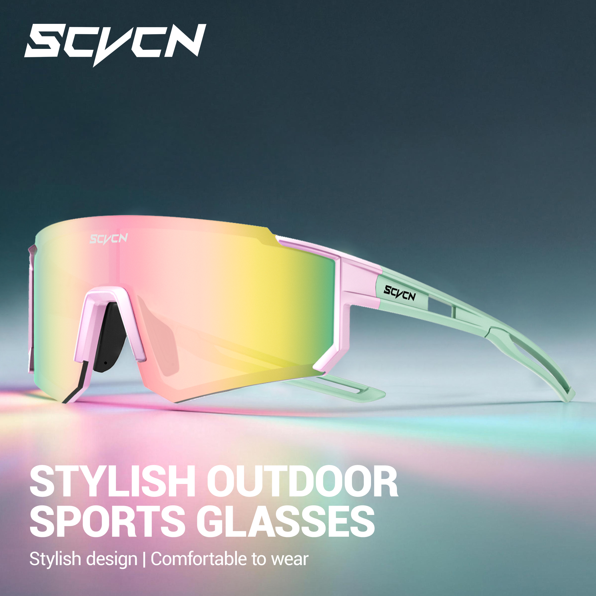 SCVCN Pink Cycling Glasses Bic - đánh giá và giá Sports Equipment Photos